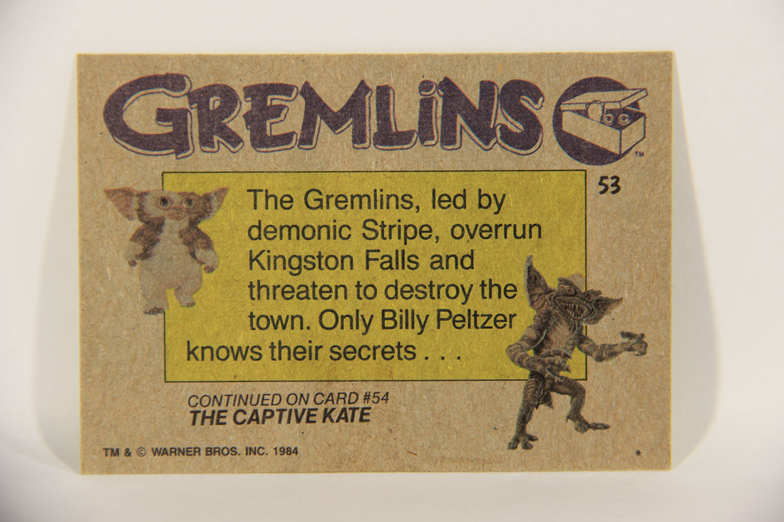 Gremlins 1984 Trading Card #53 Fury Of Stripe ENG Topps L016479