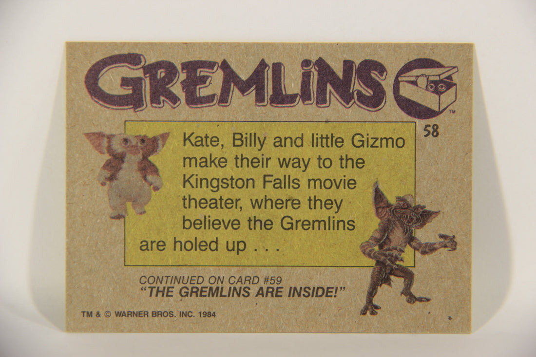 Gremlins 1984 Trading Card #58 A New Plan ENG Topps L016484