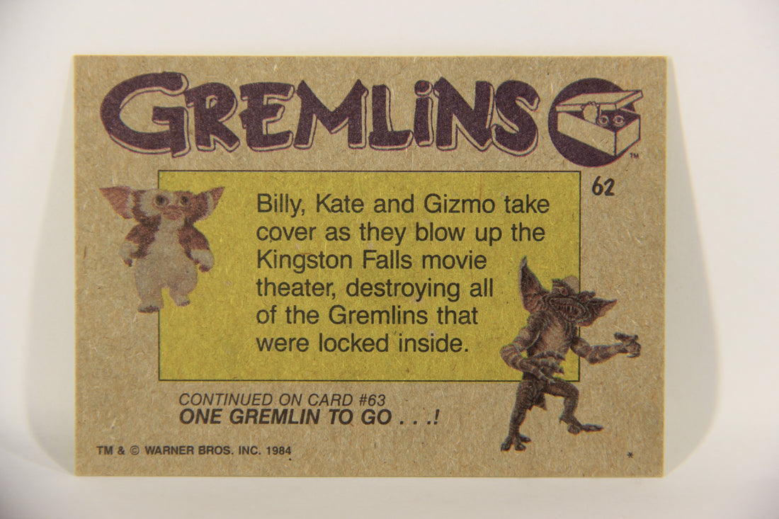 Gremlins 1984 Trading Card #62 Blowing Up The Theater ENG Topps L016488