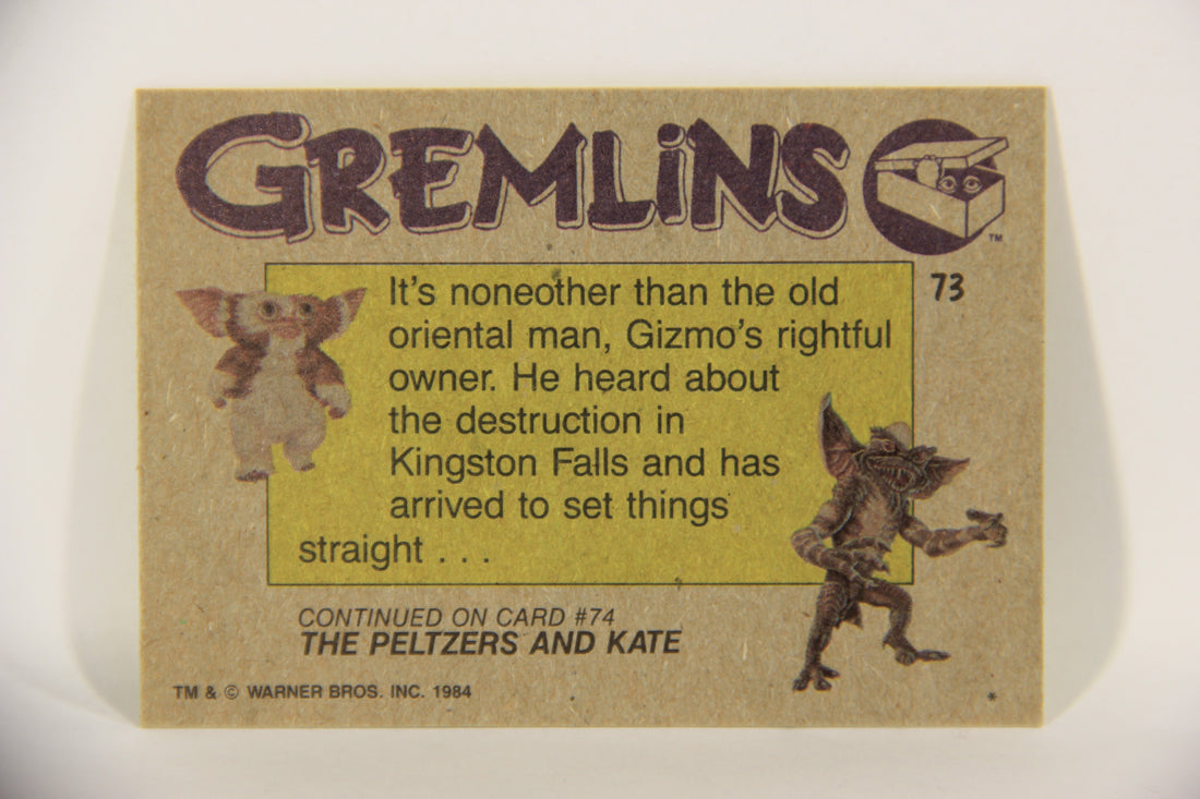 Gremlins 1984 Trading Card #73 Return Of The Master ENG Topps L016499