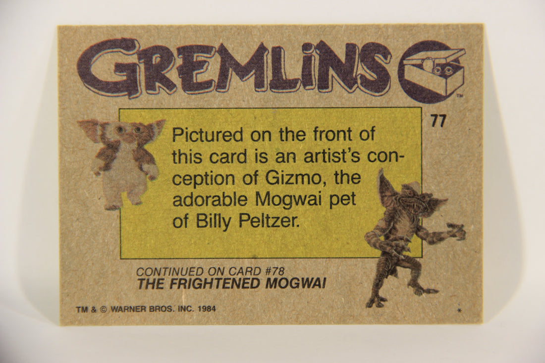 Gremlins 1984 Trading Card #77 Artwork Little Gizmo ENG Topps L016503