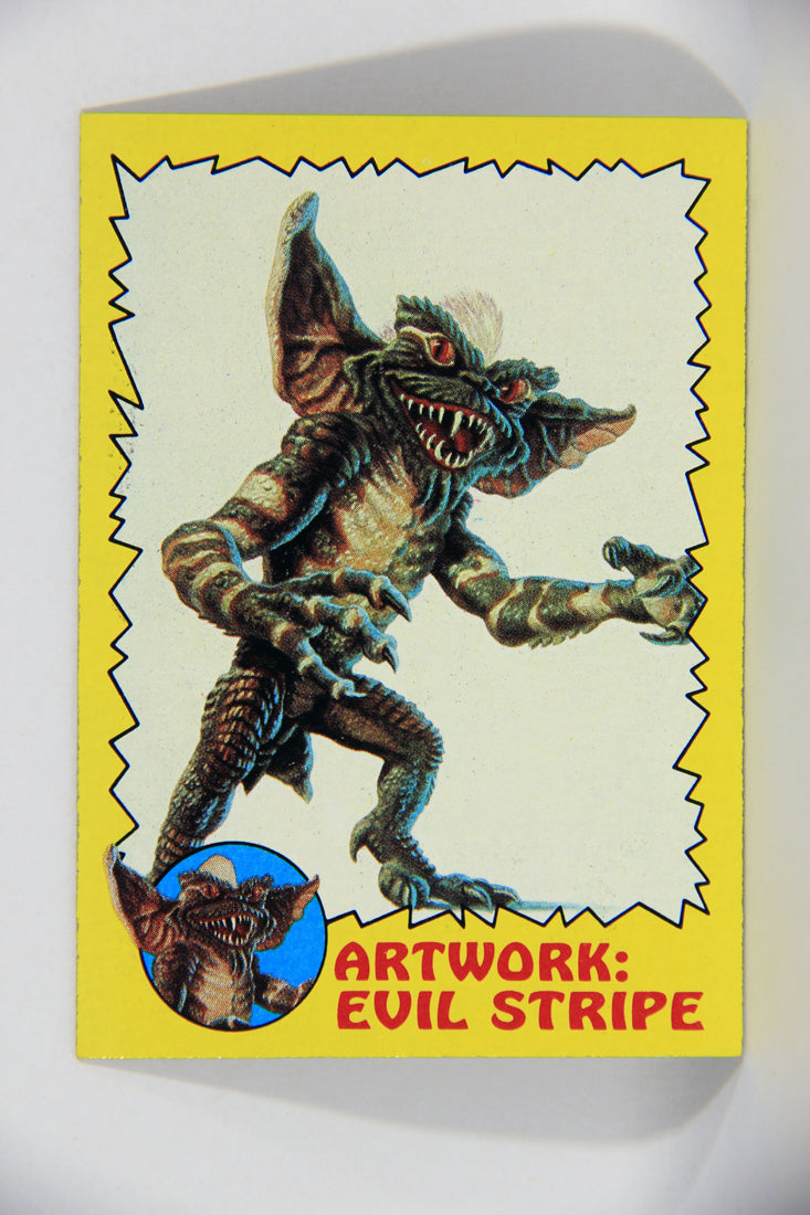 Gremlins 1984 Trading Card #79 Artwork Evil Stripe ENG Topps L016505