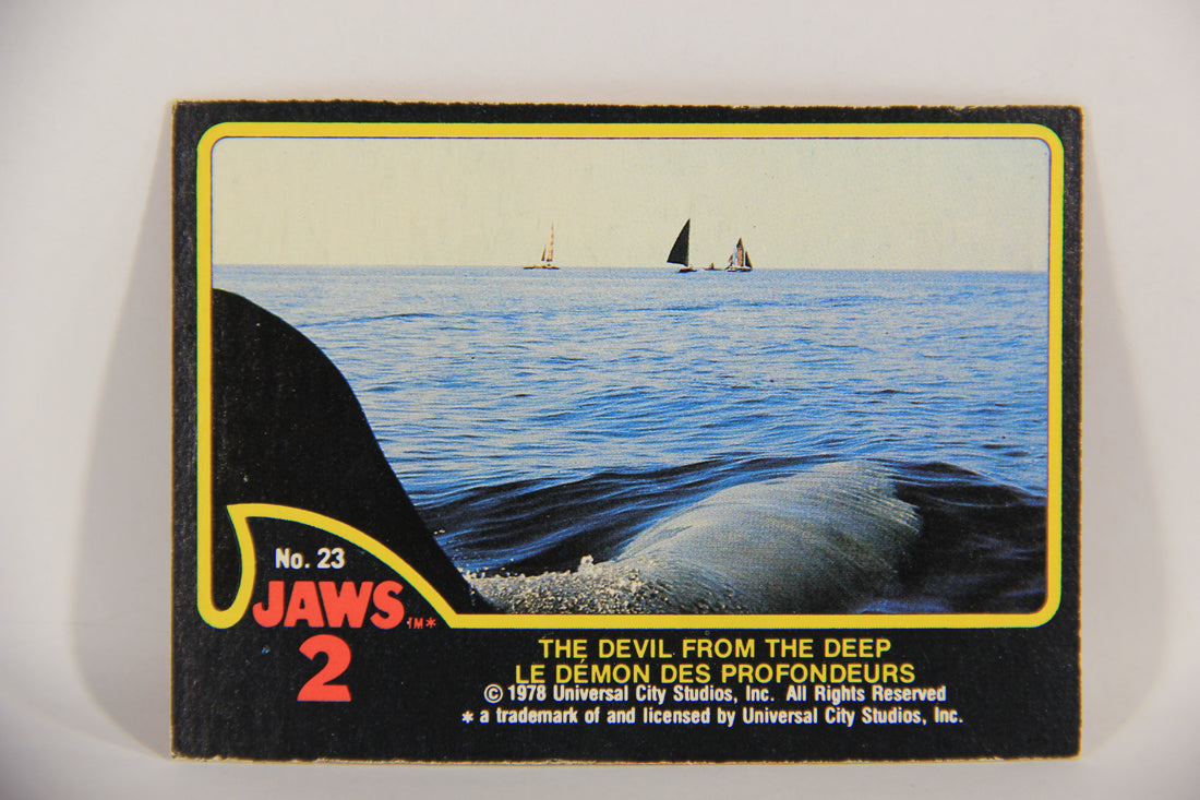 Jaws 2 - 1978 Trading Card #23 The Devil From The Deep FR-ENG Canada OPC L016531