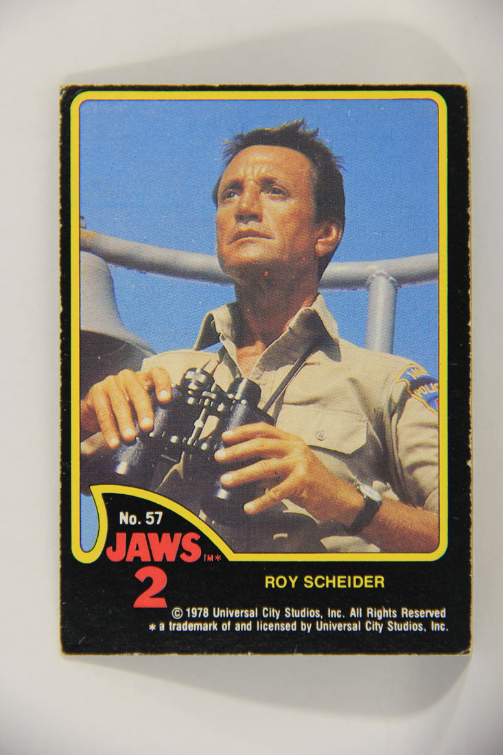 Jaws 2 - 1978 Trading Card #57 Roy Scheider FR-ENG Canada O-Pee-Chee L016565