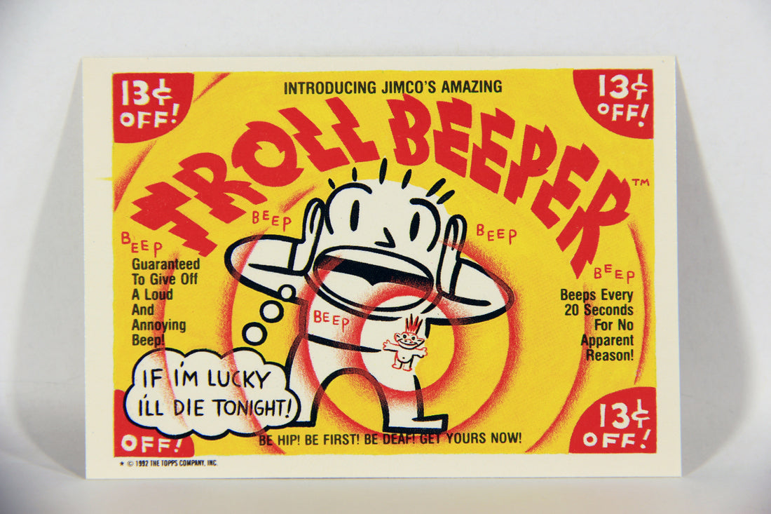 Trash Can Trolls 1992 Topps Trading Card Sticker #22a Swirly Shirley L016589