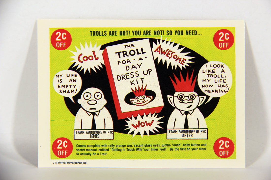 Trash Can Trolls 1992 Topps Trading Card Sticker #29b Independence Daisy L016640