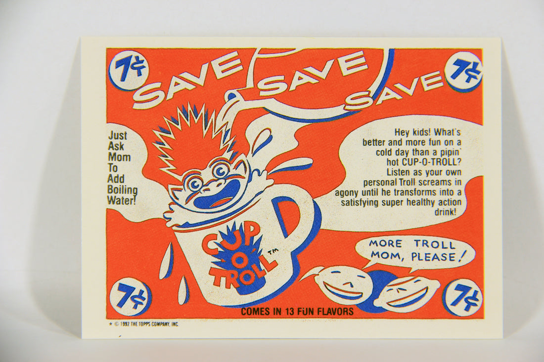 Trash Can Trolls 1992 Topps Trading Card Sticker #37b David Lynched L016648