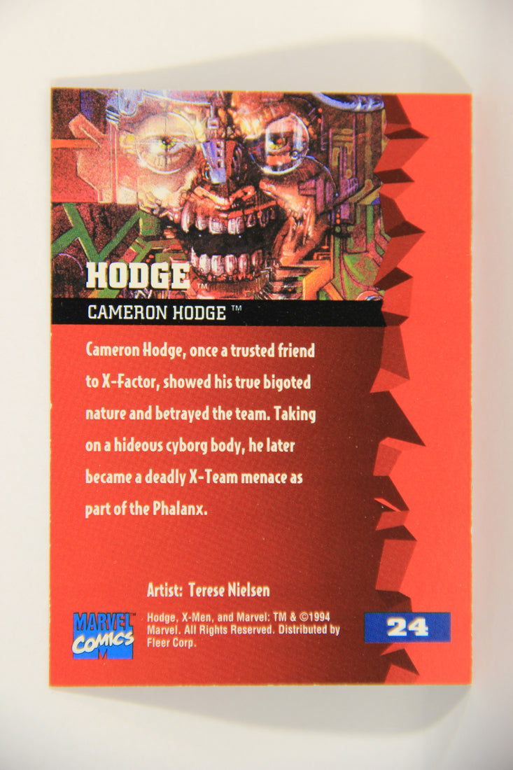 X-Men Fleer Ultra 95' - 1994 Trading Card #24 Hodge L016679