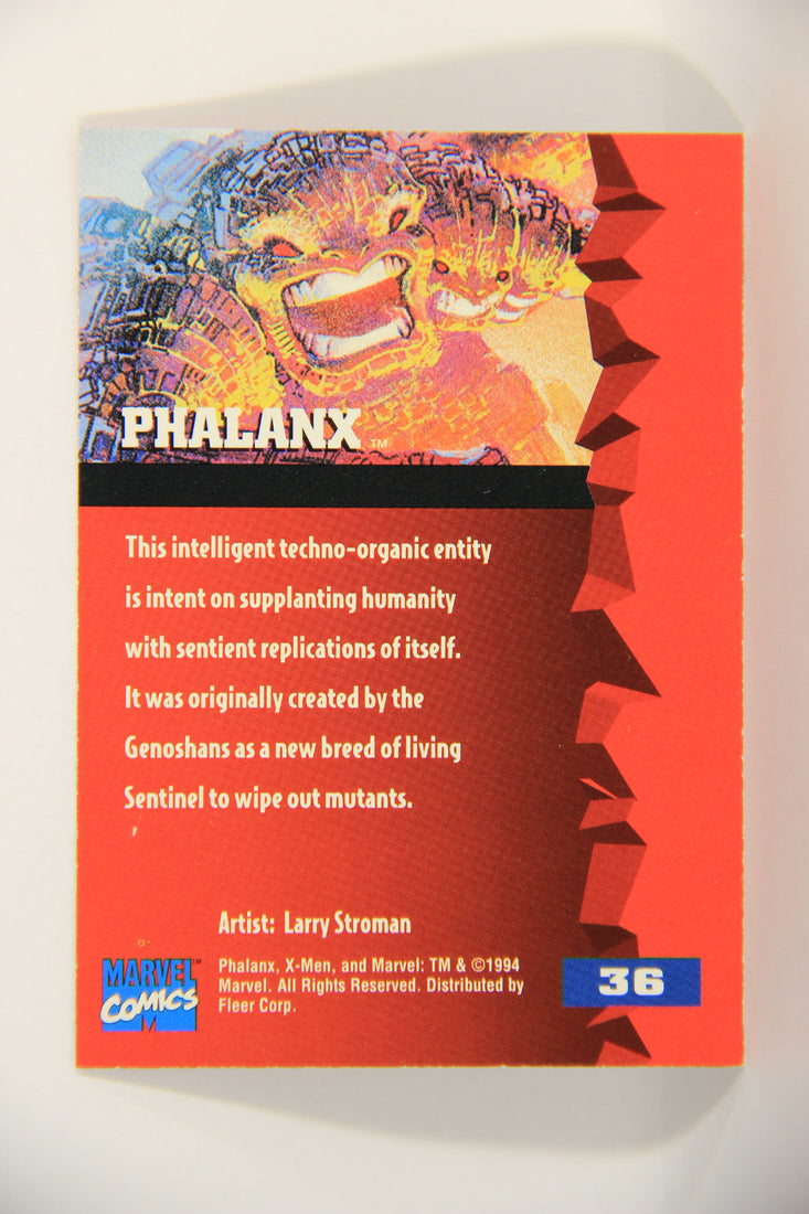 X-Men Fleer Ultra 95' - 1994 Trading Card #36 Phalanx L016691