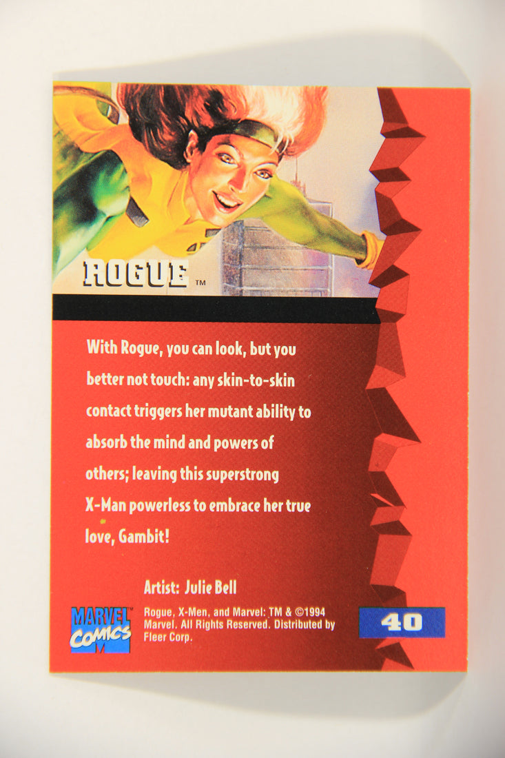 X-Men Fleer Ultra 95' - 1994 Trading Card #40 Rogue L016695