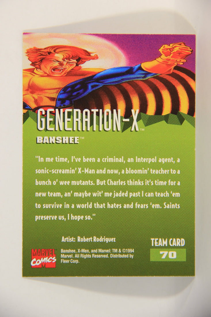 X-Men Fleer Ultra 95' - 1994 Trading Card #70 Banshee L016725