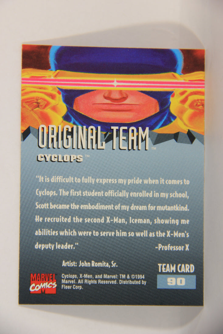 X-Men Fleer Ultra 95' - 1994 Trading Card #90 Cyclops L016745