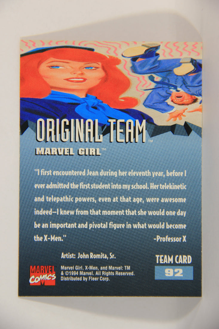 X-Men Fleer Ultra 95' - 1994 Trading Card #92 Marvel Girl L016747