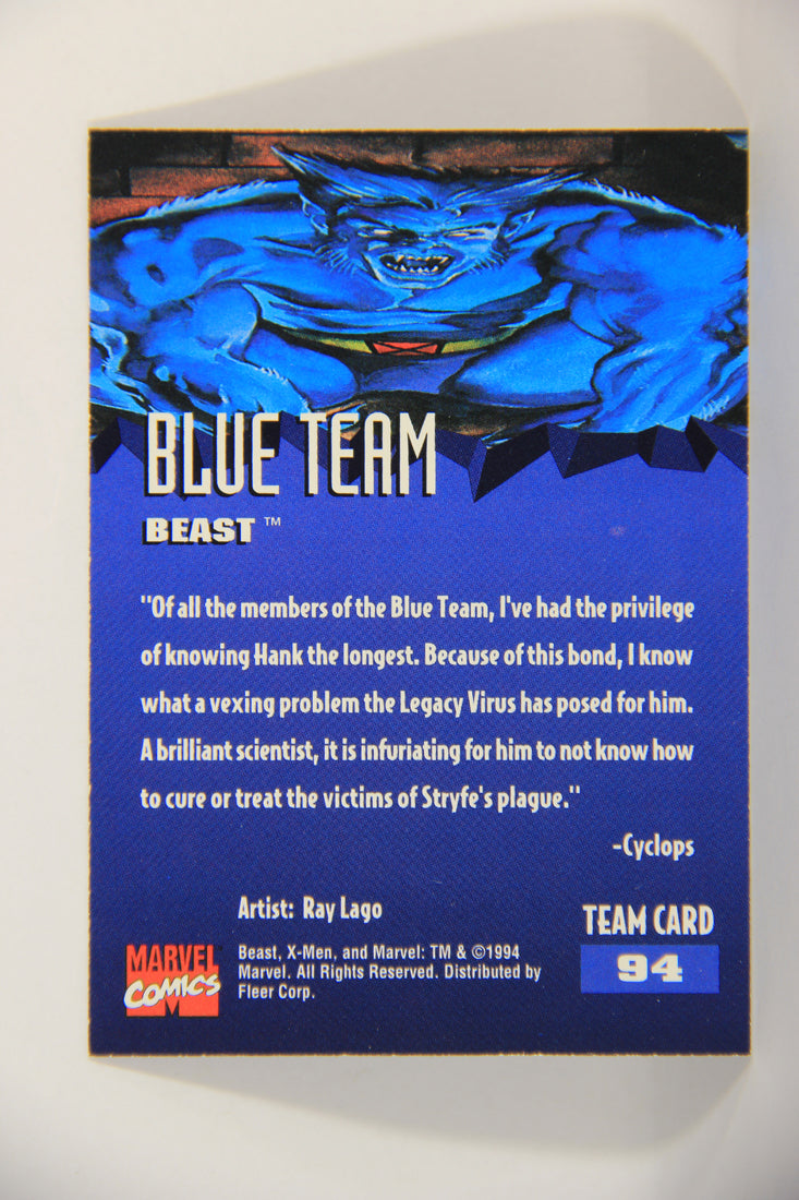 X-Men Fleer Ultra 95' - 1994 Trading Card #94 Beast L016749