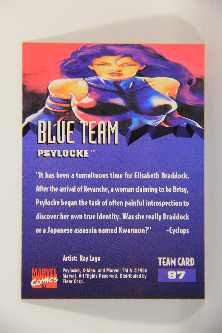 X-Men Fleer Ultra 95' - 1994 Trading Card #97 Psylocke L016752