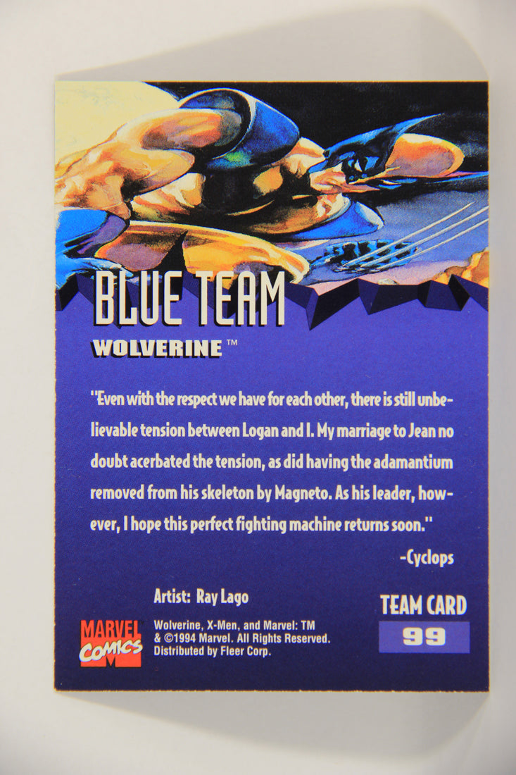 X-Men Fleer Ultra 95' - 1994 Trading Card #99 Wolverine L016754