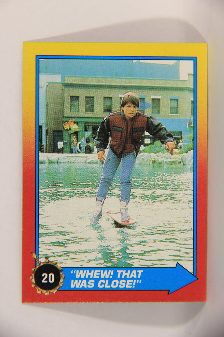 Back To The Future II 1989 Trading Card #20 Whew That Was Close L016810
