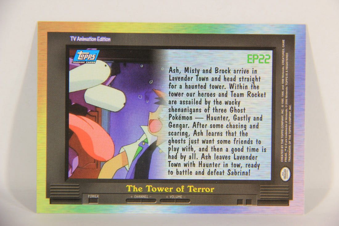Pokémon Card TV Animation #EP22 The Tower Of Terror Blue Logo 1st Print ENG L016831