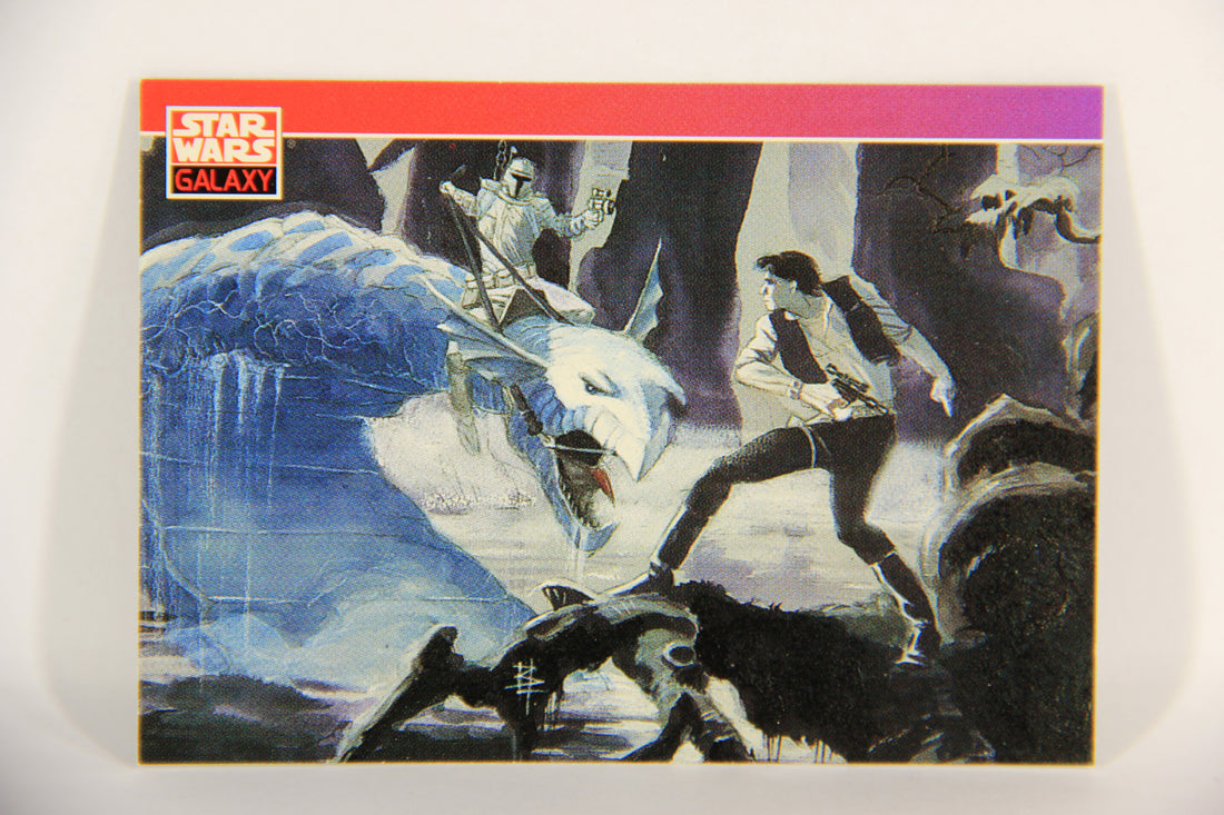 Star Wars Galaxy 1993 Topps Card #96 Han Solo On Dagobah Artwork ENG L016838