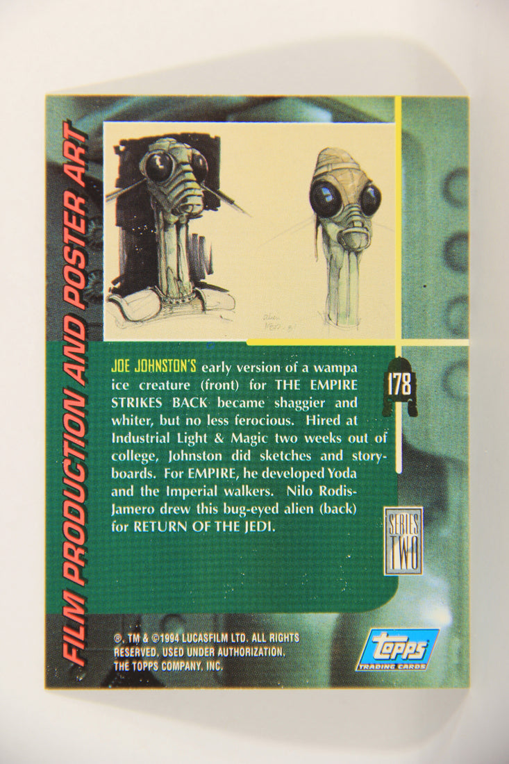 Star Wars Galaxy 1994 Topps Trading Card #178 Wampa Ice Creature Artwork ENG L016844