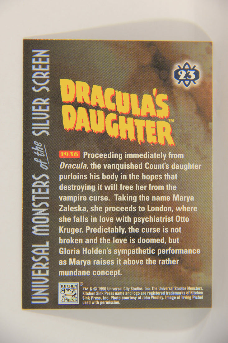 Universal Monsters Of The Silver Screen 1996 Trading Card #23 Dracula's Daughter 1936 L016865