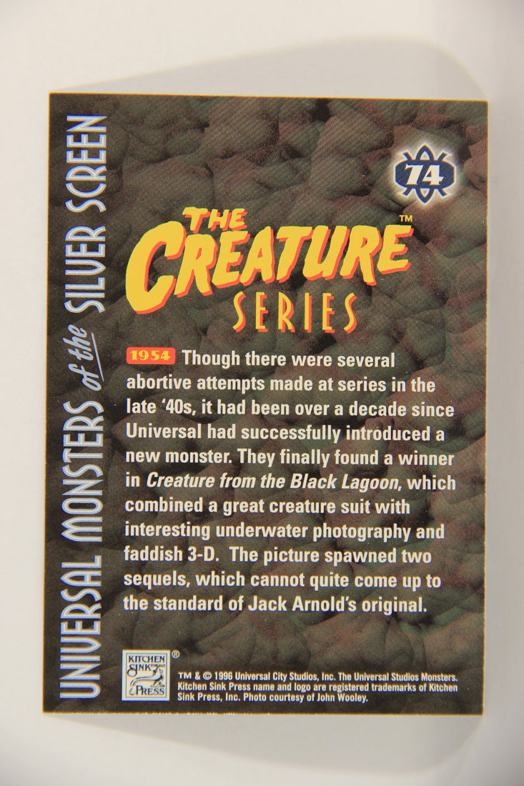 Universal Monsters Of The Silver Screen 1996 Card #74 Creature From The Black Lagoon 1954 L016866