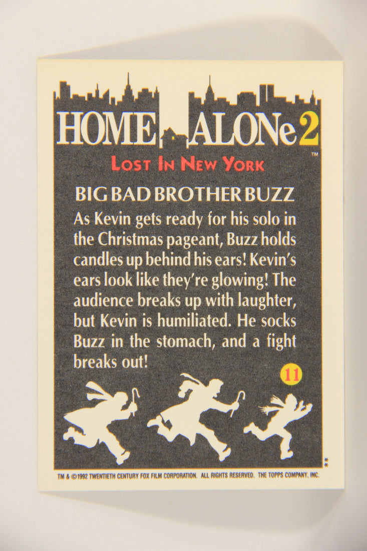 Home Alone 2 Lost In New York 1992 Trading Card #11 Big Bad Brother Buzz ENG L016881