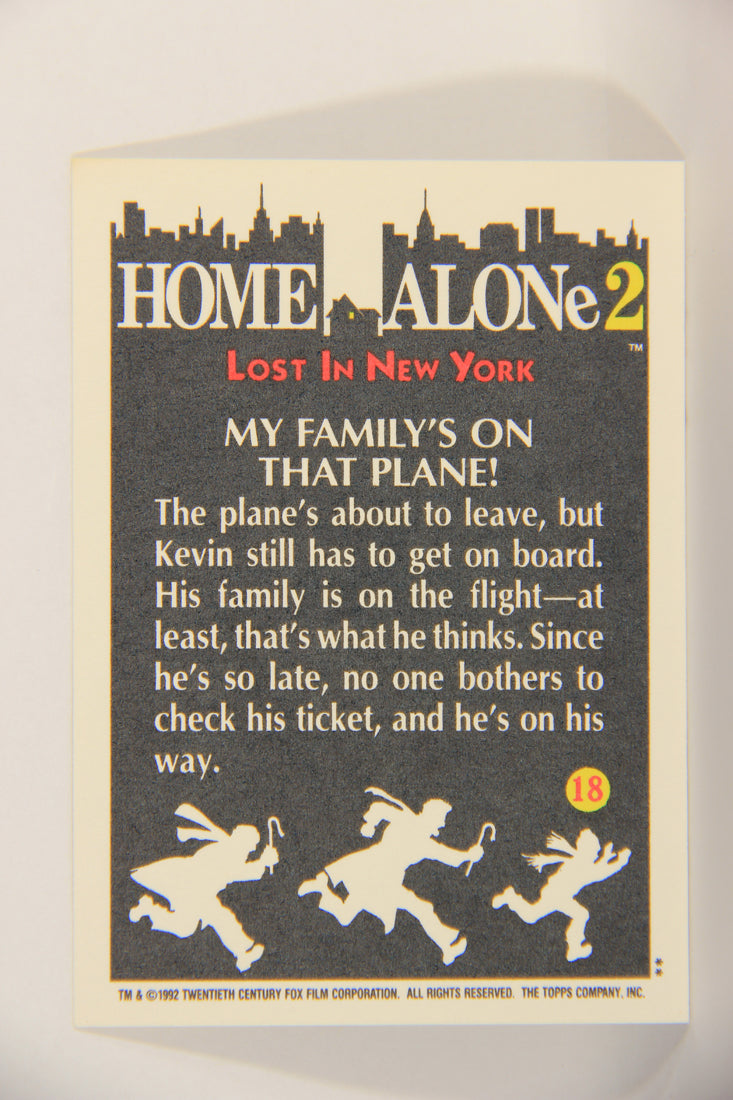 Home Alone 2 Lost In New York 1992 Trading Card #18 My Family's On That Plane ENG L016888