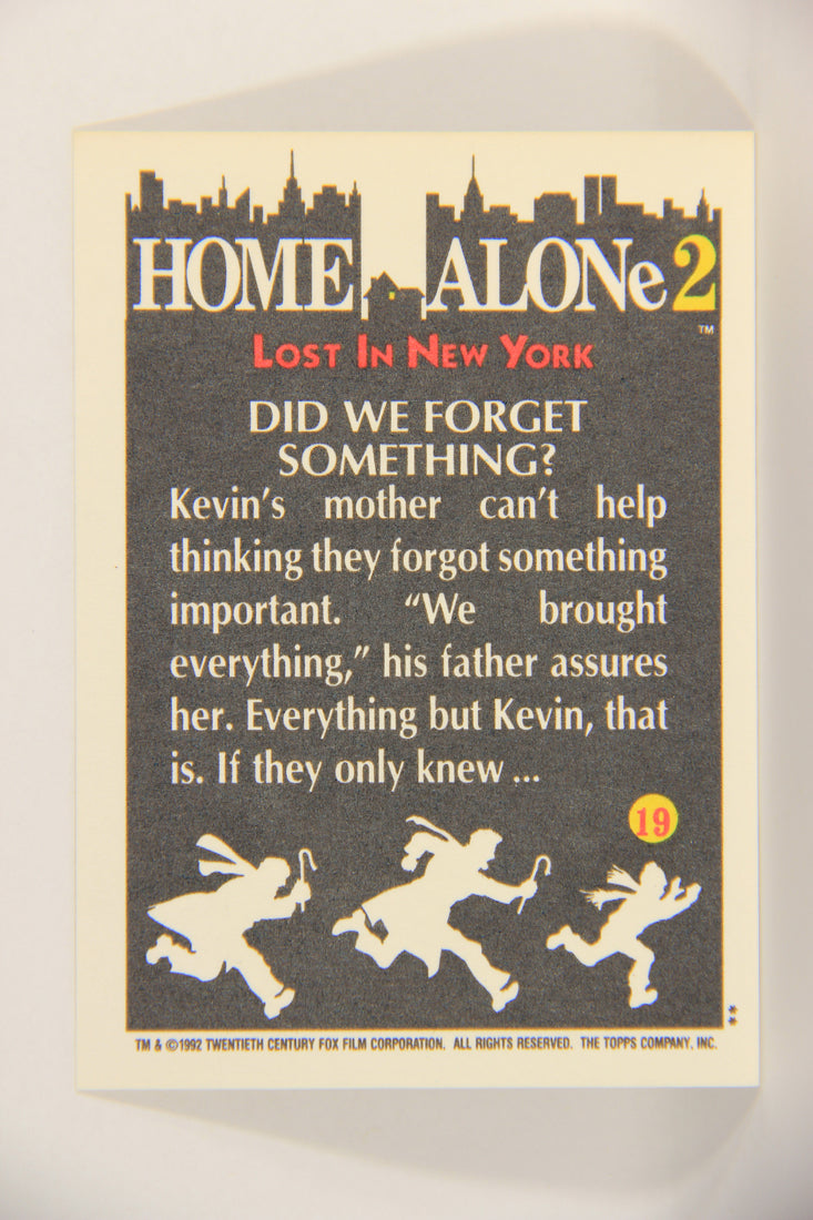 Home Alone 2 Lost In New York 1992 Trading Card #19 Did We Forget Something ENG L016889