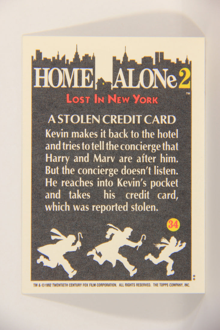 Home Alone 2 Lost In New York 1992 Trading Card #34 A Stolen Credit Card ENG L016904