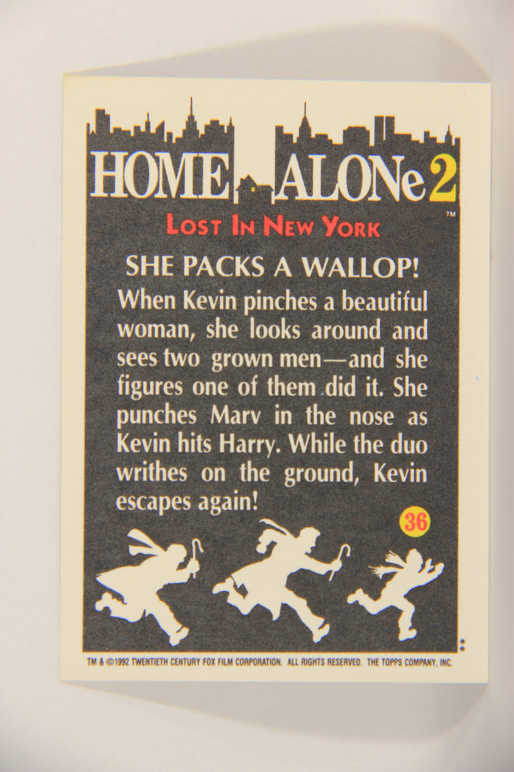 Home Alone 2 Lost In New York 1992 Trading Card #36 She Packs A Wallop ENG L016906