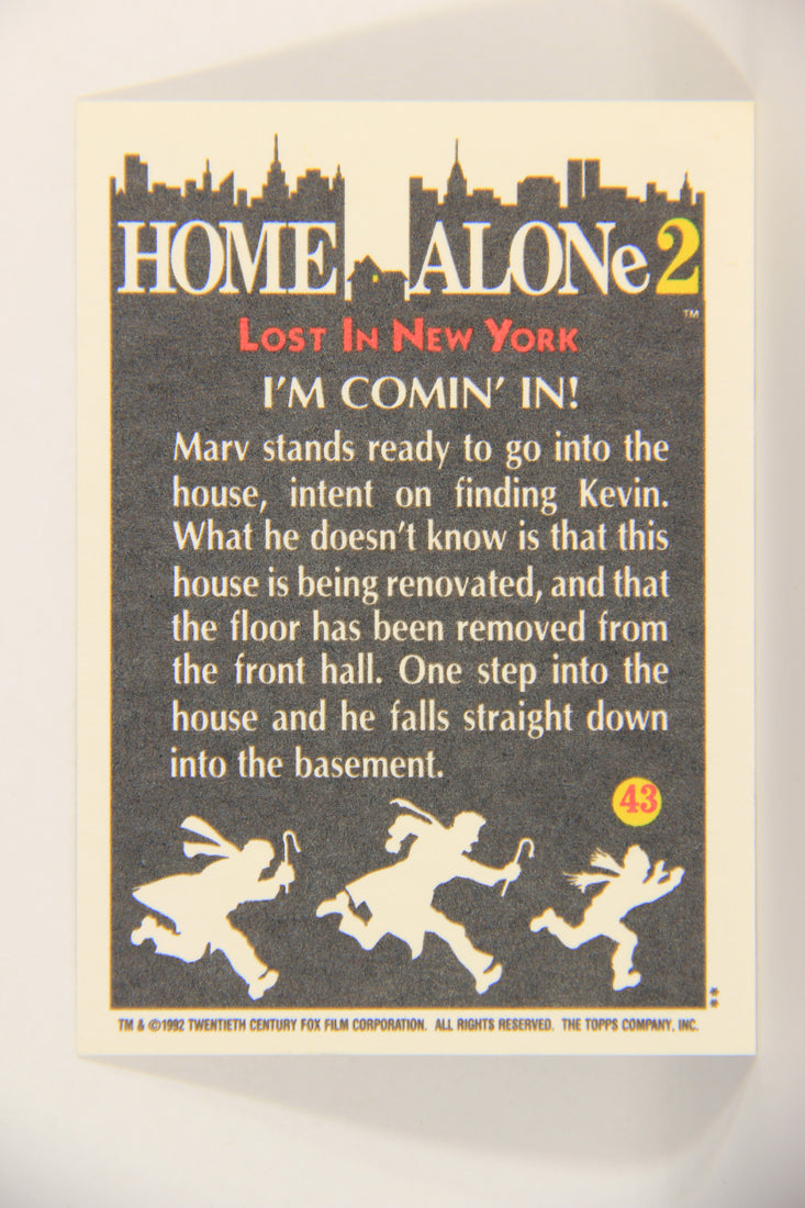 Home Alone 2 Lost In New York 1992 Trading Card #43 I'm Comin' In ENG L016913
