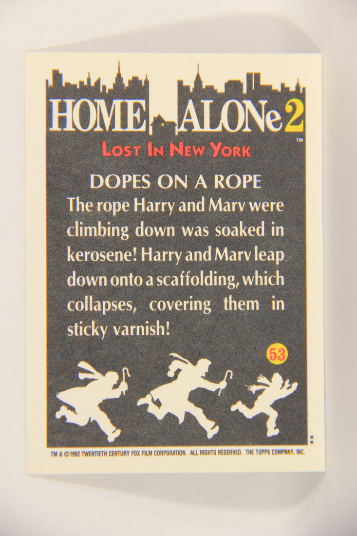 Home Alone 2 Lost In New York 1992 Trading Card #53 Dopes On A Rope ENG L016923