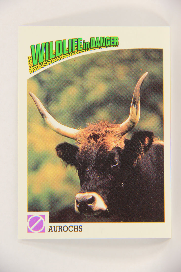 Wildlife In Danger WWF 1992 Trading Card #90 Aurochs ENG L017026