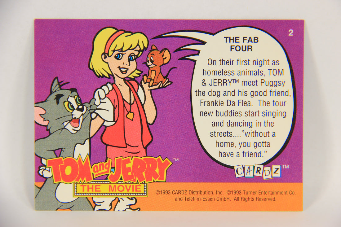 Tom & Jerry The Movie 1993 Trading Card #2 The Fab Four ENG L017039