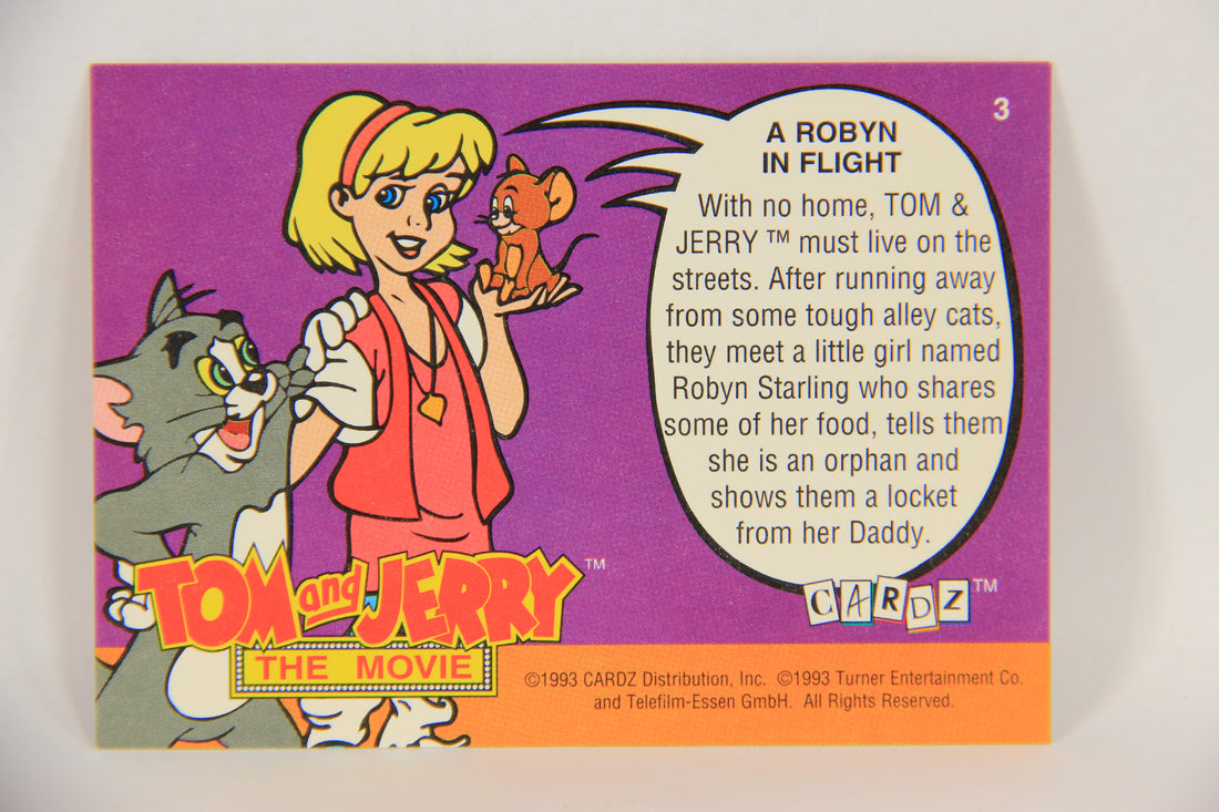 Tom & Jerry The Movie 1993 Trading Card #3 A Robyn In Flight ENG L017040
