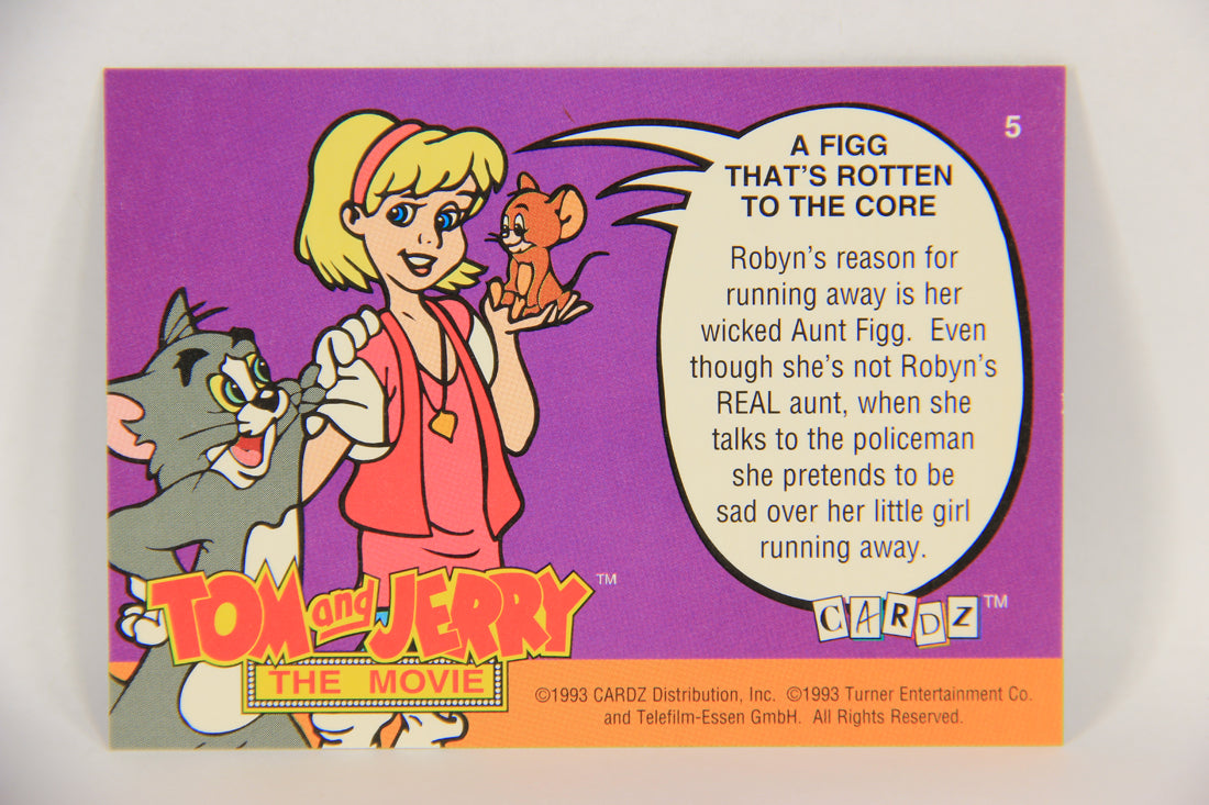 Tom & Jerry The Movie 1993 Trading Card #5 A Figg That's Rotten To The Core ENG L017042