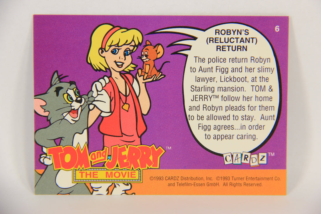 Tom & Jerry The Movie 1993 Trading Card #6 Robyn's Reluctant Return ENG L017043
