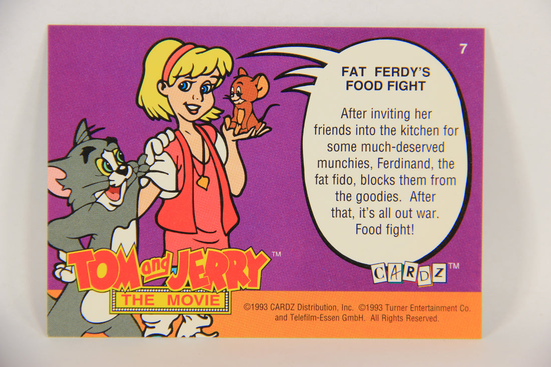 Tom & Jerry The Movie 1993 Trading Card #7 Fat Ferdy's Food Fight ENG L017044