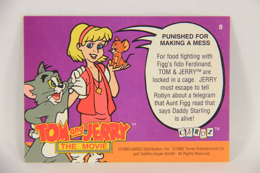 Tom & Jerry The Movie 1993 Trading Card #8 Punished For Making A Mess ENG L017045