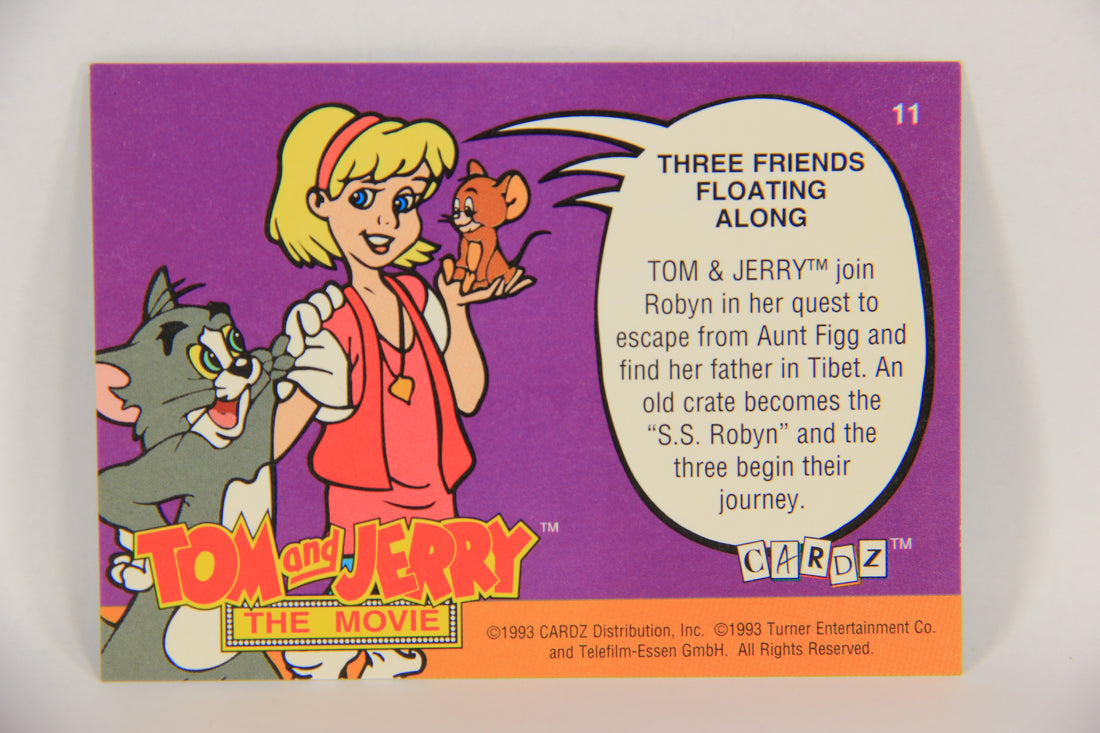Tom & Jerry The Movie 1993 Trading Card #11 Three Friends Floating Along ENG L017048