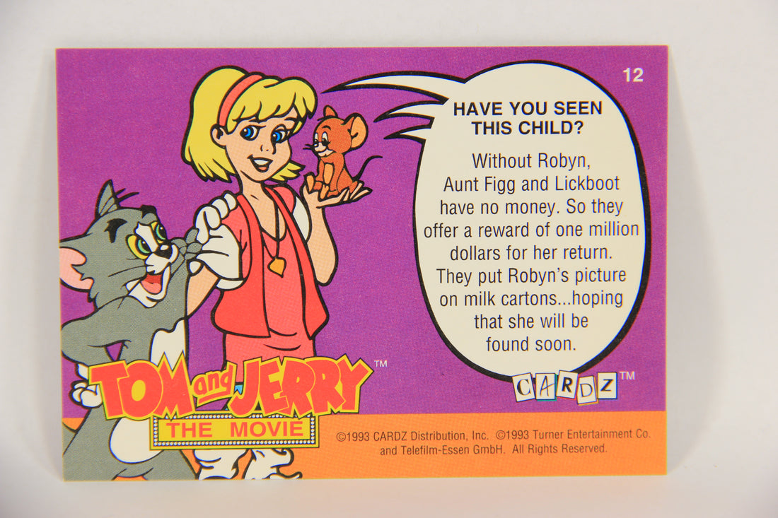 Tom & Jerry The Movie 1993 Trading Card #12 Have You Seen This Child ENG L017049