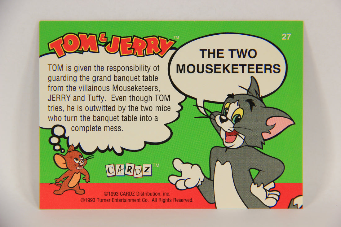 Tom & Jerry The Movie 1993 Trading Card #27 The Two Mouseketeers ENG L017064