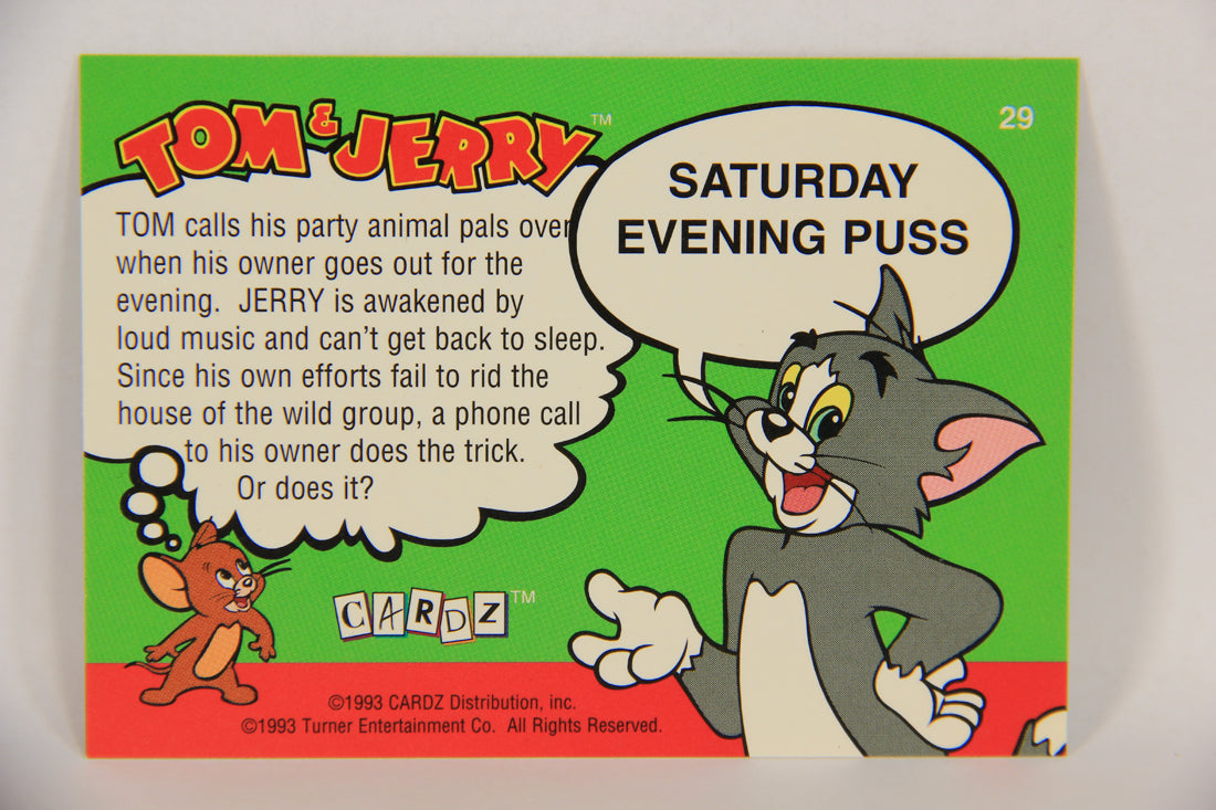 Tom & Jerry The Movie 1993 Trading Card #29 Saturday Evening Puss ENG L017066