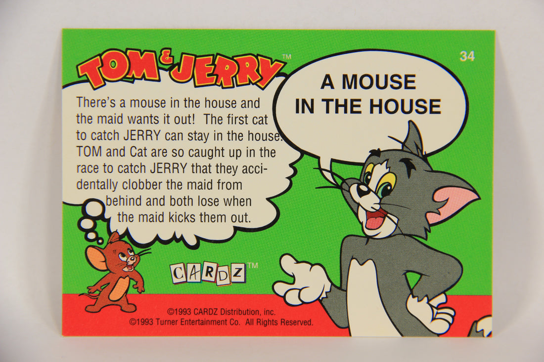 Tom & Jerry The Movie 1993 Trading Card #34 A Mouse In The House ENG L017071