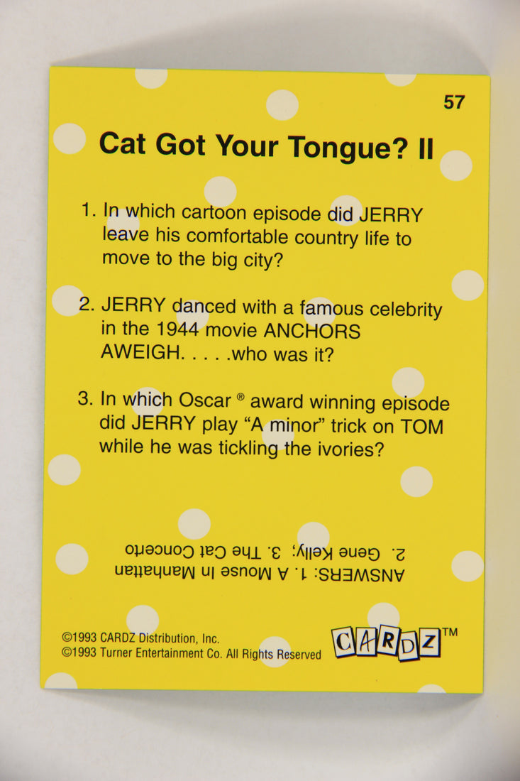 Tom & Jerry The Movie 1993 Trading Card #57 Cat Got Your Tongue II ENG L017094