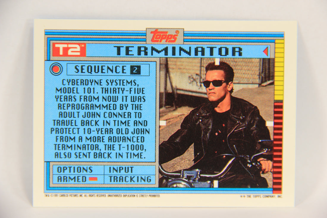 Terminator 2 Judgement Day 1991 Trading Card Sticker #2 Terminator L017099