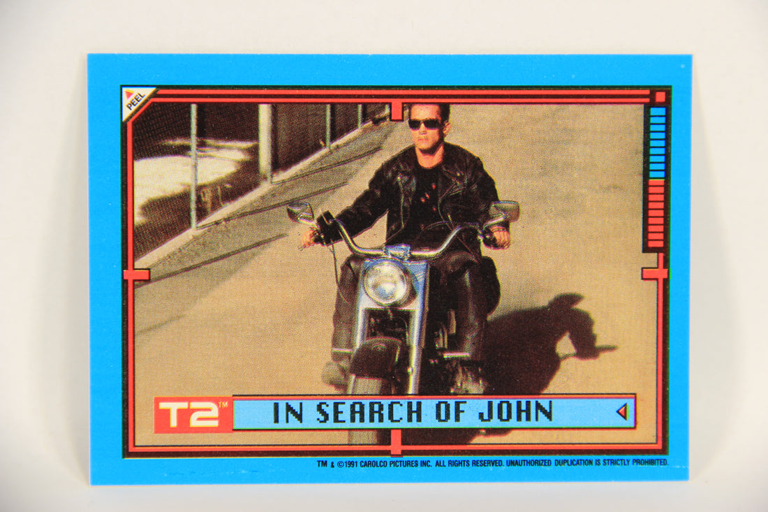 Terminator 2 Judgement Day 1991 Trading Card Sticker #9 In Search Of John L017106