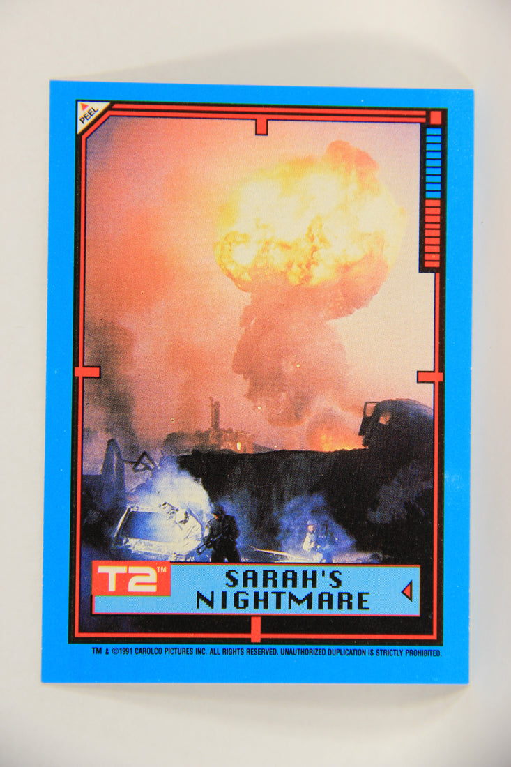 Terminator 2 Judgement Day 1991 Trading Card Sticker #10 Sarah's Nightmare L017107
