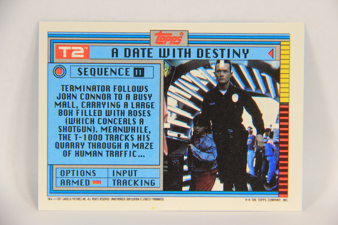 Terminator 2 Judgement Day 1991 Trading Card Sticker #11 A Date With Destiny L017108